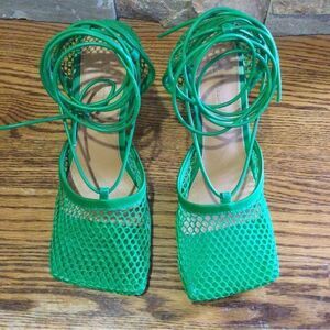 BOTTEGA VENETA Style  Green Stretch  Heels
